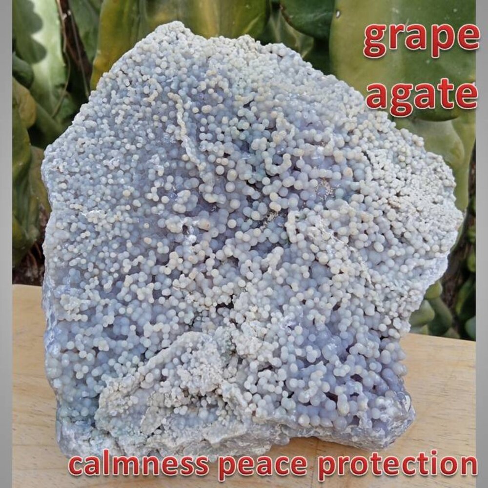 HUGE grape agate chunk 02 PROTECTION calmness SELF ESTEEM chakra